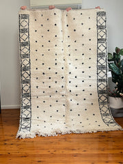 Load image into Gallery viewer, Handmade Moroccan Rug - Contemporary Abstract Rug - Rug Dots Moroccan Ivory Berber Carpet - Modern Rug - Traditional Rug
