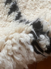 Load image into Gallery viewer, Beni Ourain Runner Rug - Moroccan Runner - Custom Hallway Rug Runner - White and Black Long Runner - Hand woven rug - Farmhouse decor
