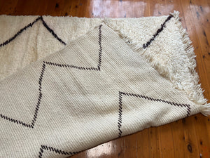 Moroccan Rug - Beni Ourain Rug - Shag wool Berber Rug - Handmade Wool Rug - Contemporary Rug Hand Knotted Rug-Custom Size Rug - Floor rug