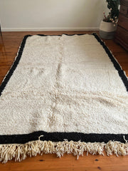 Load image into Gallery viewer, Black and white rug - Checkered Area Rug - Moroccan wool rug - Rugs in Australia - Chic rug - Decorative rug - Antique Berber Rug
