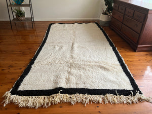 Black and white rug - Checkered Area Rug - Moroccan wool rug - Rugs in Australia - Chic rug - Decorative rug - Antique Berber Rug