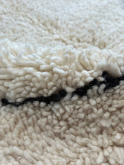 Load image into Gallery viewer, Traditional Moroccan Rug - Moroccan Rug - Black and White Rug - Peach Rug - Wool Carpet - Checkerboard Rug - Pakistani Rug Gift Rug
