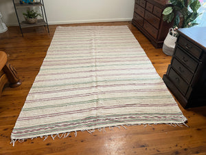 Hand woven blanket - Moroccan vintage runner rug - Handmade Rug - Modern Rug - Authentic Rug - Checkered Wool Rug - Antique Berber