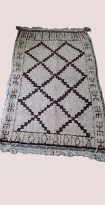 square carpet - Moroccan Carpet  - Gorgeous Rug - Beni Ourain Carpet - solid rug - Simple rug- Black and White Rug - Chic rug - Soft Rug