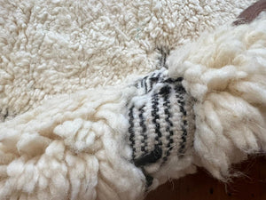 Luxury Wool Rug, Large Rug, Moroccan Rug, Cross Pattern Living Room Rug, Berber  Rug, Fluffy High Pile Runner, Black White Rug