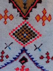 Load image into Gallery viewer, Enchanting Traditions, Handmade Moroccan Wool Rug, Textured Elegance
