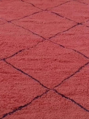 Load image into Gallery viewer, Faded Rug - Red rug - Authentic Rug - living room rug - Monochrome Deisgn Interior - Soft Rug - Geometric Runner - Plain rug - Chic Carpet
