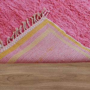 simple motifs pink rug, flat fluffy rug, Moroccan traditional rugs, Shaggy Rug, Motifs carpet
