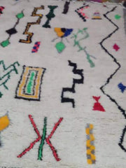 Load image into Gallery viewer, Unique Moroccan Wool Handmade Rug, Artisanal Craftsmanship at Its Finest
