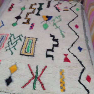 Unique Moroccan Wool Handmade Rug, Artisanal Craftsmanship at Its Finest