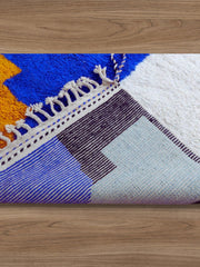 Load image into Gallery viewer, Modern Design Rug, Eco-friendly Rug, Moroccan Durable Rug, handwoven retro rug
