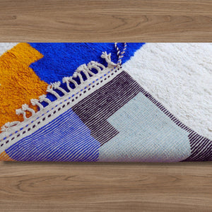 Modern Design Rug, Eco-friendly Rug, Moroccan Durable Rug, handwoven retro rug
