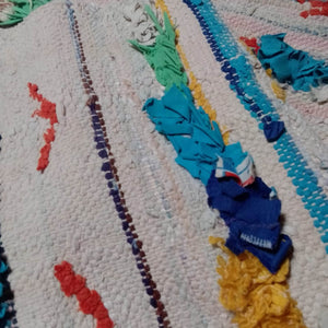 Boucheruite area rugs, vintage tribal rugs, Berber Vintage tapis, Boucherouite rugs