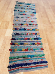 Load image into Gallery viewer, Boucheruite area rugs, vintage tribal rugs, Berber Vintage tapis, Boucherouite rugs
