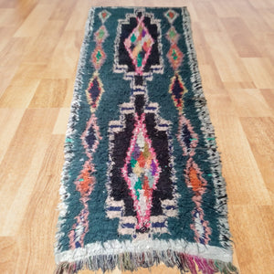 Moroccan home furniture, Berber boucherouite rugs, bohemian area carpet, Boucherouite old
