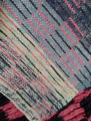 Load image into Gallery viewer, Boucherouite checkered, Berber bedroom rug, Boucherouite unique, large colorful rugs
