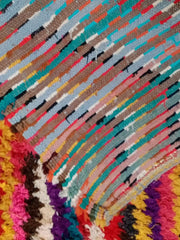 Load image into Gallery viewer, Bohemian Beauty: Handwoven Moroccan Bouchouite Rug - Vibrant Colors, Unique Design
