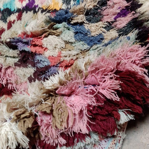 Artistic Splendor: Large Moroccan Bouchouite Floor Rug - Expressive Patterns, Eye-Catching Beauty