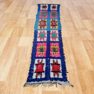 Moroccan Delight: Bouchouite Rag Rug - Sustainable Materials, Bohemian Flair