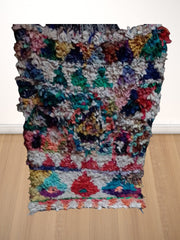 Load image into Gallery viewer, Artisanal Splendor: Handwoven Berber Bouchouite Carpet - Vintage Moroccan Elegance
