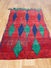 Load image into Gallery viewer, Artistic Delight: Handwoven Moroccan Bouchouite Rug with Personalized Pattern
