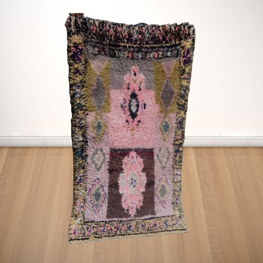 Moroccan Tapestry: Custom Bouchouite Rug, Crafted with Passion