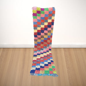 Rustic Elegance: Personalized Moroccan Bouchouite Rug for a Distinctive Home