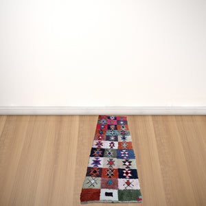 Bouchrouite Tapis authentic, colorful Tribal rug, Vintage rag rug, morocco textile art carpet