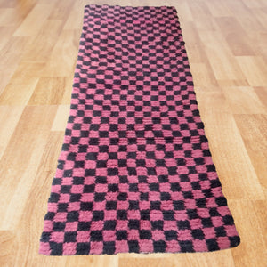 Boucherouite checkered, Berber bedroom rug, Boucherouite unique, large colorful rugs
