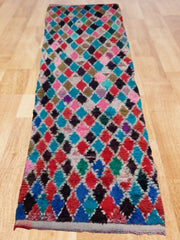 Load image into Gallery viewer, Colorful Charmer: Handcrafted Bouchouite Area Rug - Bold Hues, Eclectic Style
