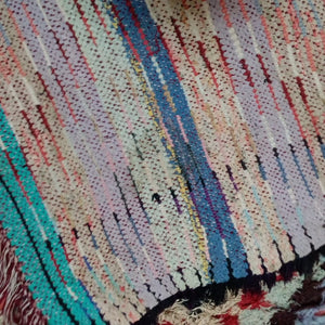 Artistic Splendor: Large Moroccan Bouchouite Floor Rug - Expressive Patterns, Eye-Catching Beauty