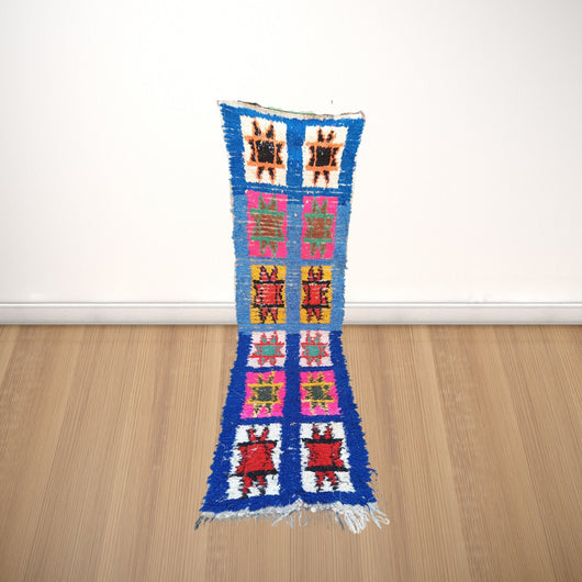 Moroccan Delight: Bouchouite Rag Rug - Sustainable Materials, Bohemian Flair