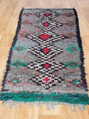 Load image into Gallery viewer, Whimsical Beauty: Berber Bouchouite Carpet - Playful Colors, Ethereal Design

