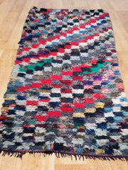 Load image into Gallery viewer, Textile Artistry: Handmade Bouchouite Kilim Rug - Geometric Patterns, Boho Home Decor
