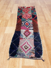 Load image into Gallery viewer, Rustic Chic: Handcrafted Berber Vintage Bouchouite Rug - A True Vintage Gem
