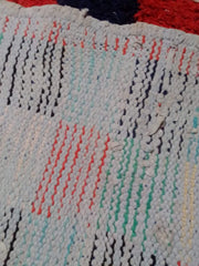 Load image into Gallery viewer, Exquisite Fusion: Berber Vintage Bouchouite Rug - Tribal Patterns and Vibrant Hues
