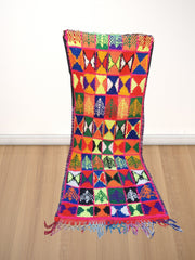 Load image into Gallery viewer, Bouchrouite Wool Carpet, Bohemian Bouchrouite rug, Berber carpet wool, Rugs Moroccan
